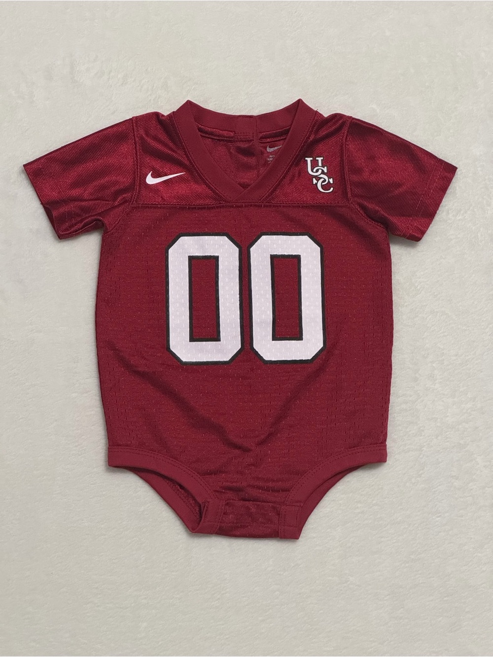 Nike Gamecock Football Onesie with Number 00